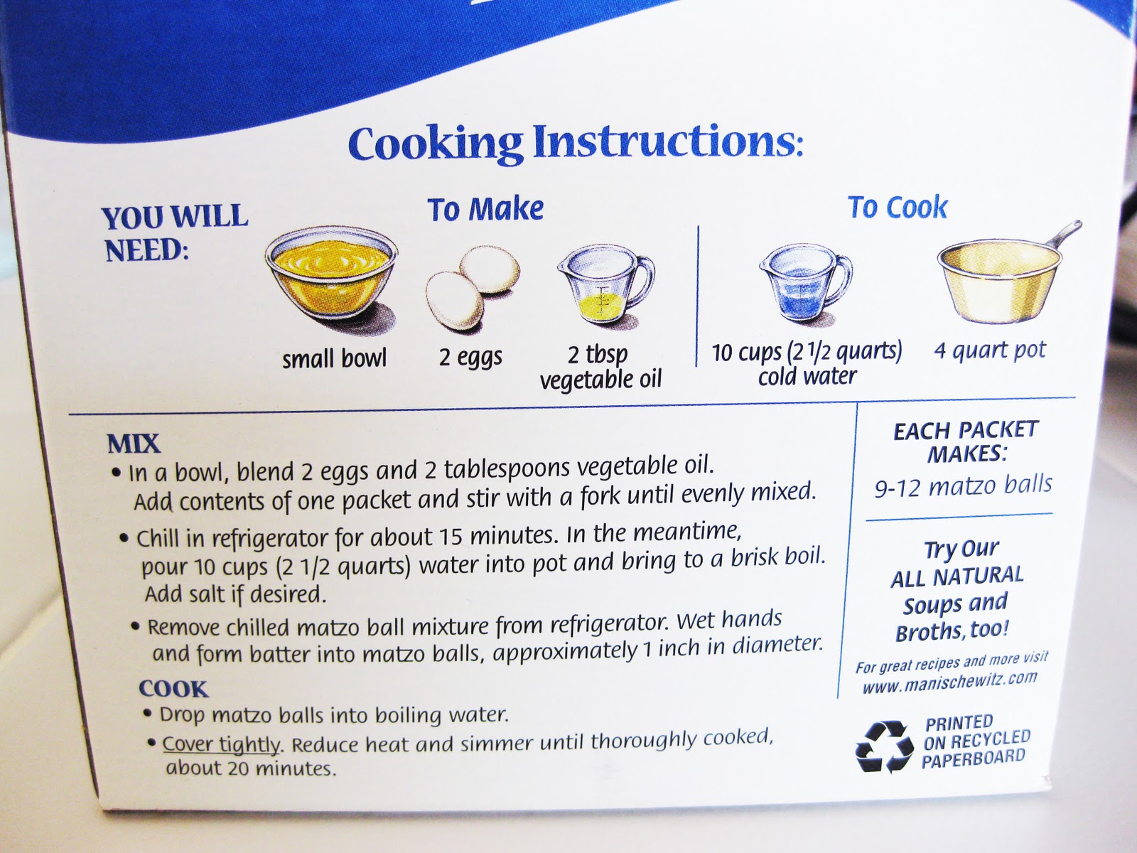 Bloatal Recall Matzo Ball Soup