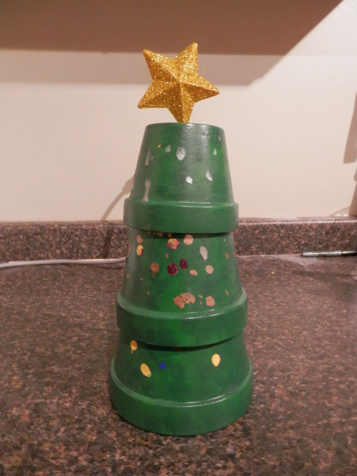 The Perils of a Working Mom Christmas Fun Clay Flower Pot Christmas Tree