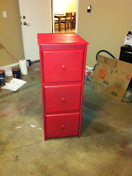Red Wooden Cabinet **SOLD**