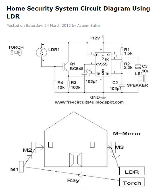 Mechanical information: home security system circuit diagram