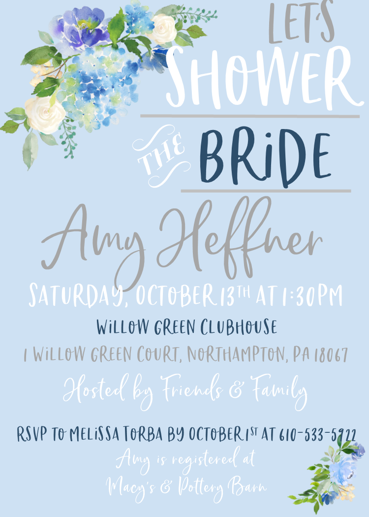 The Ashley Maria Blog A Simple Bridal Shower