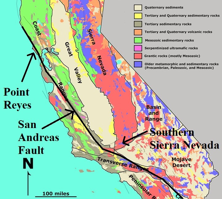 Geotripper Where the Sierra Nevada Rises from the Sea Point Reyes