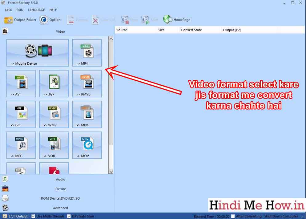 format select kare HD-Quality-Video-ko-3gp-Mp4-Ya-low-Quality-Me-Convert-Kaise-Karte-Hai