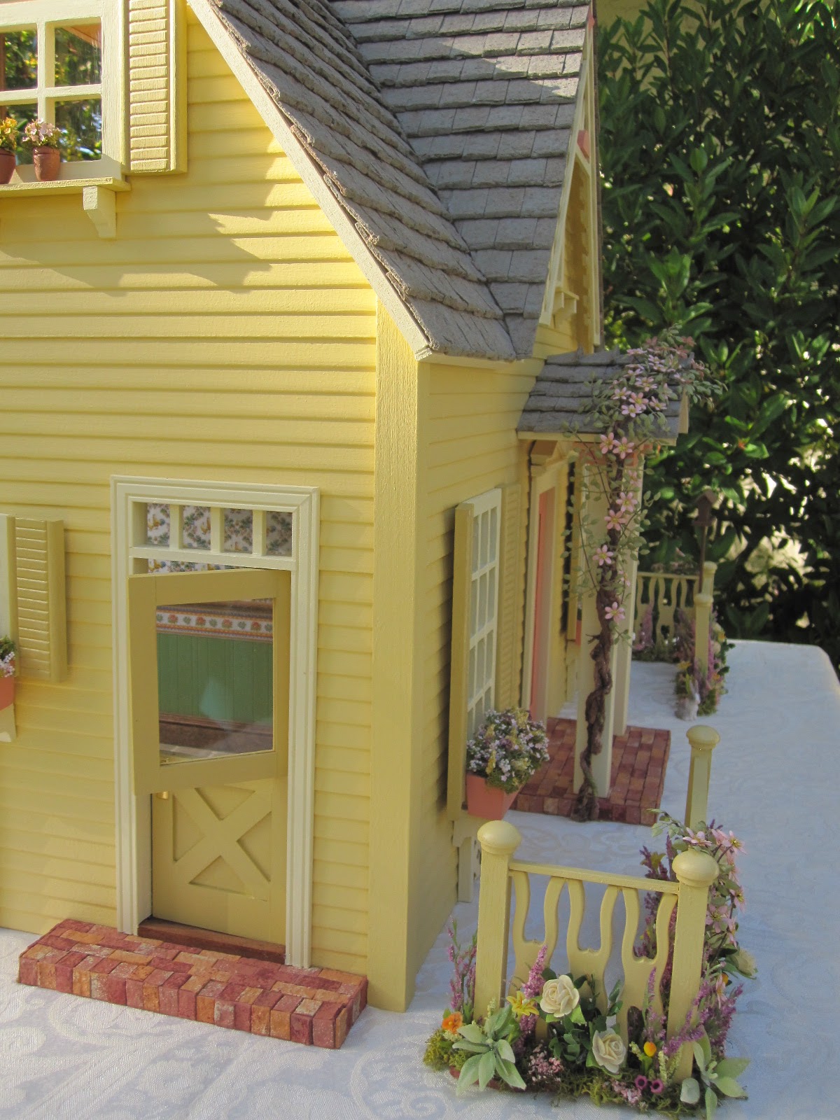 Dollhouses by Robin Carey The Clematis Cottage Dollhouse