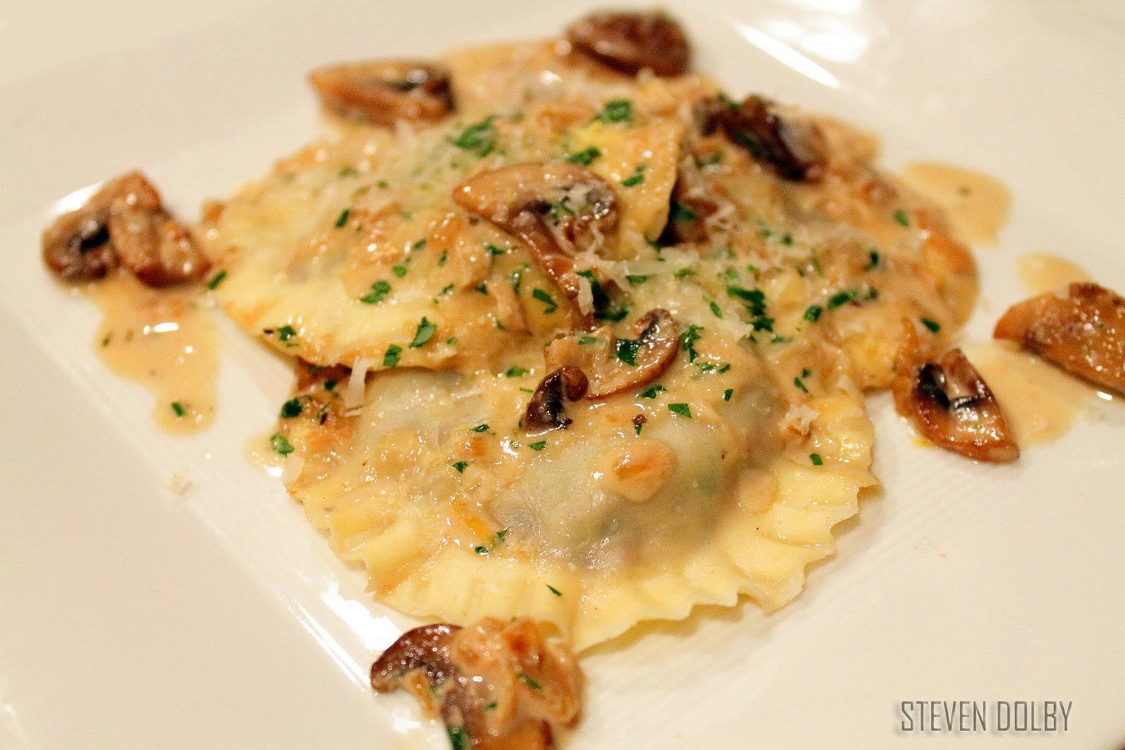 Mushroom Ravioli by Steven Dolby