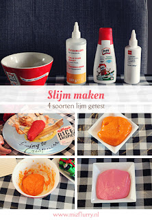 Slijm maken - vier soorten lijm getest