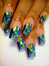 nails french nail abstract designs different acrylic ways doing colors manicure them colorful each nailsmag