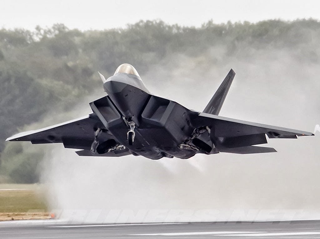Military and Commercial Technology F22s intercept Russian bombers