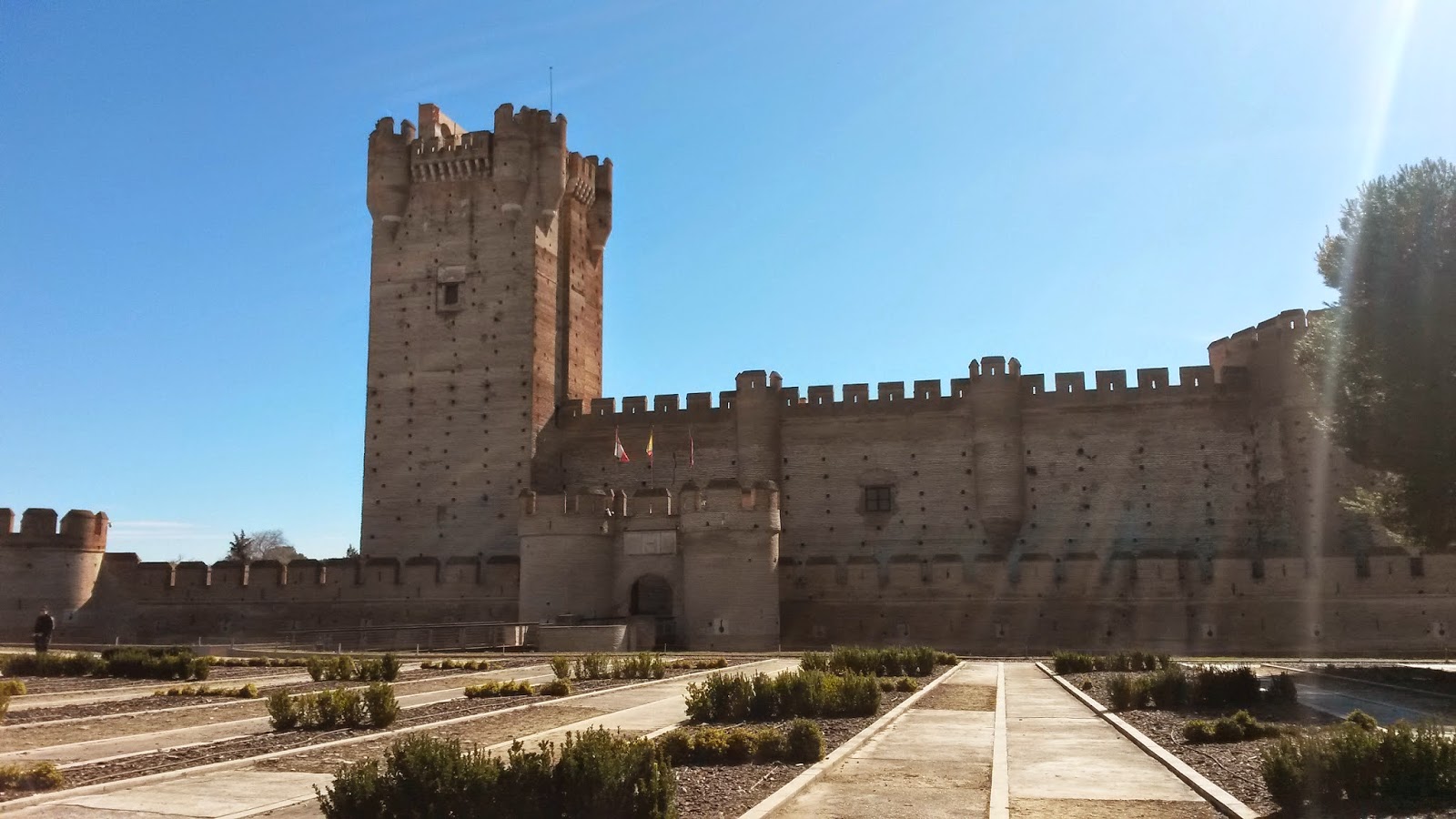 Castillo de La Mota, Medina del Campo. Vista frontal