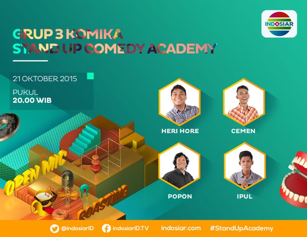 Stand Up Comedy Academy Indosiar 21 Oktober 2015 - Berita Terbaru