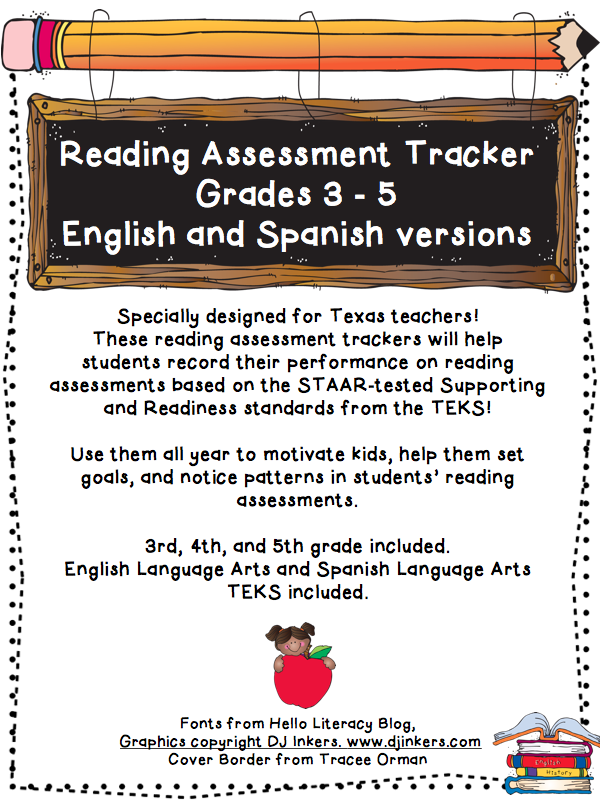 https://www.teacherspayteachers.com/Product/Reading-Assessment-Tracker-TEKS-aligned-384124