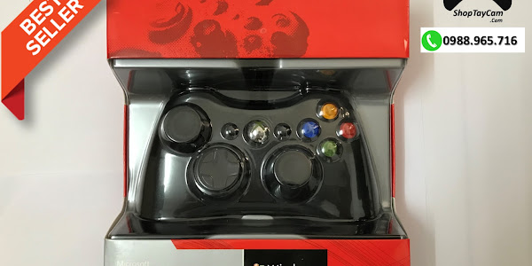 Tay Cầm Xbox 360 Có Dây Chĩnh Hãng Chơi Game Tối Ưu Cho PC / FO3 / FO4