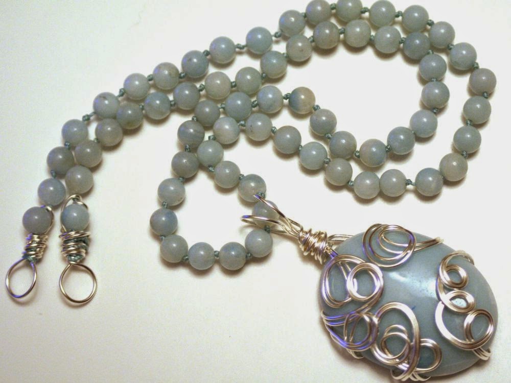 CC7A May: The Waterfall ~ amazonite, ooak necklace, wire wrapped :: All Pretty Things