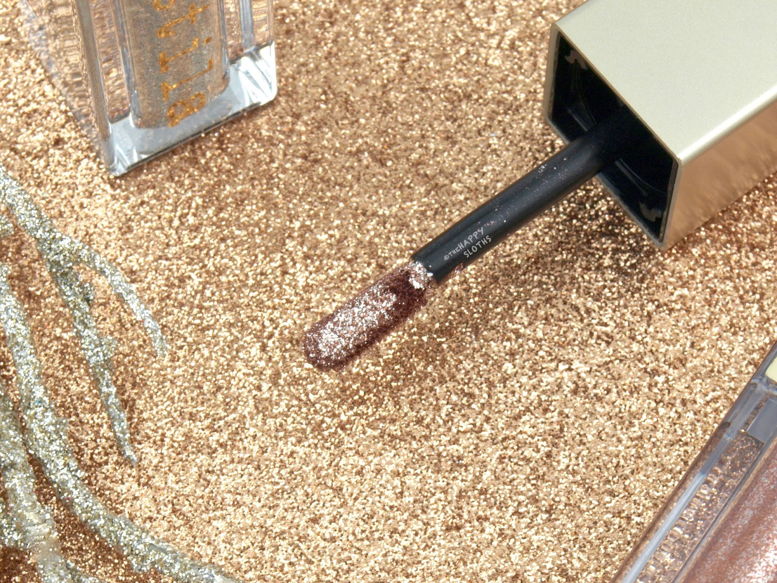 Stila Magnificent Metals Glitter & Glow Liquid Eye Shadow in "Bronzed Bell" & "Diamond Dust