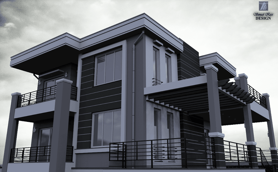 80 Desain Rumah Mewah Minimalis  Modern 2 Lantai Model 