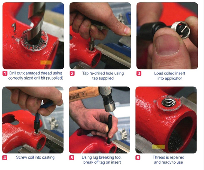 Thread Repair Kit,CNC helical coil machine,Locking insert keensert