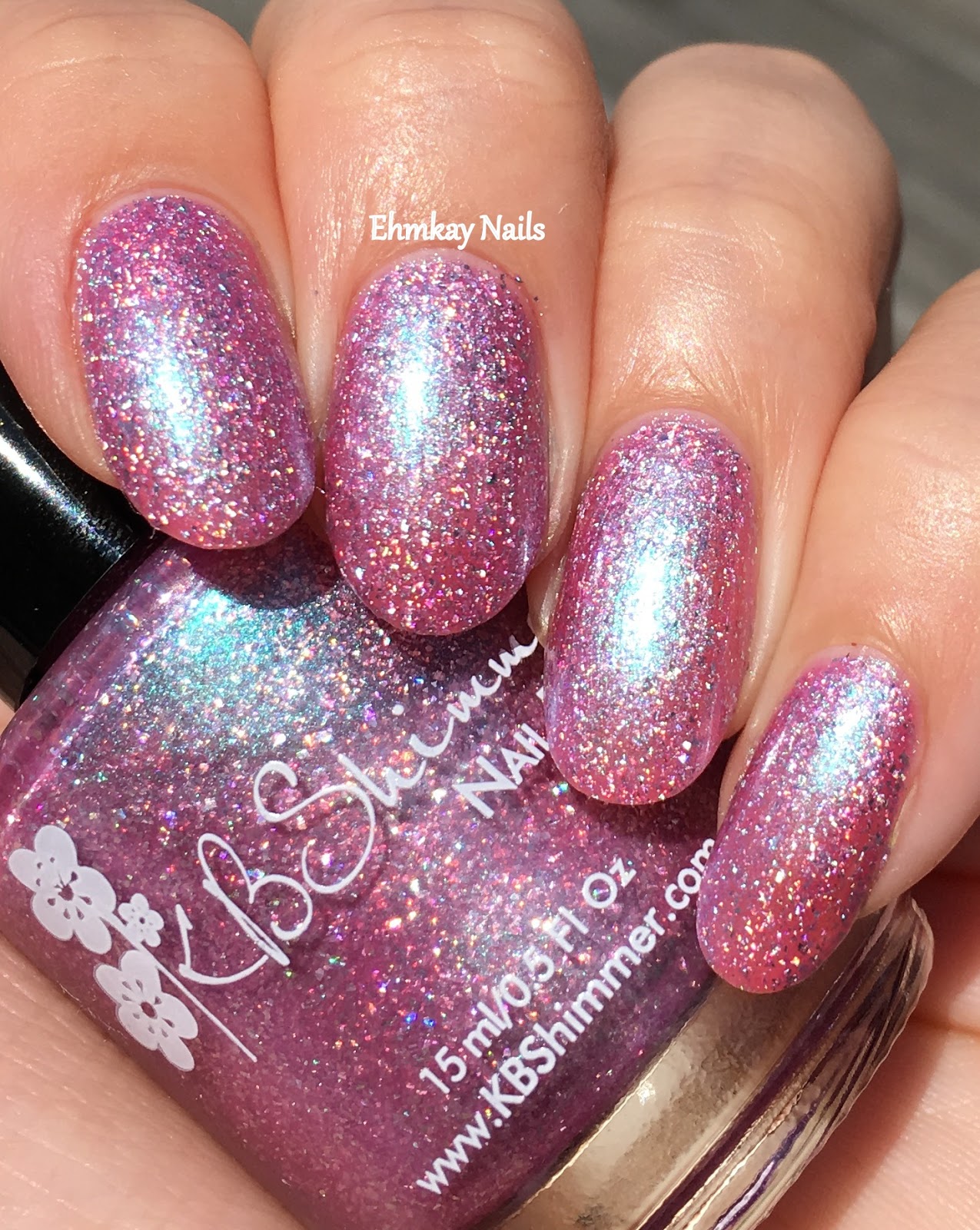ehmkay nails KBShimmer Hella Holo Customs One Holoof a Storm