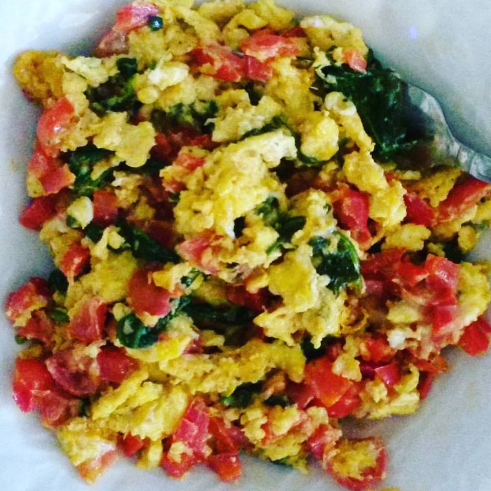 A Balanced Life Pepper Jack Egg Scramble