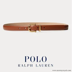 Meghan Markle wore POLO RALPH LAUREN Nappa Leather Skinny Belt