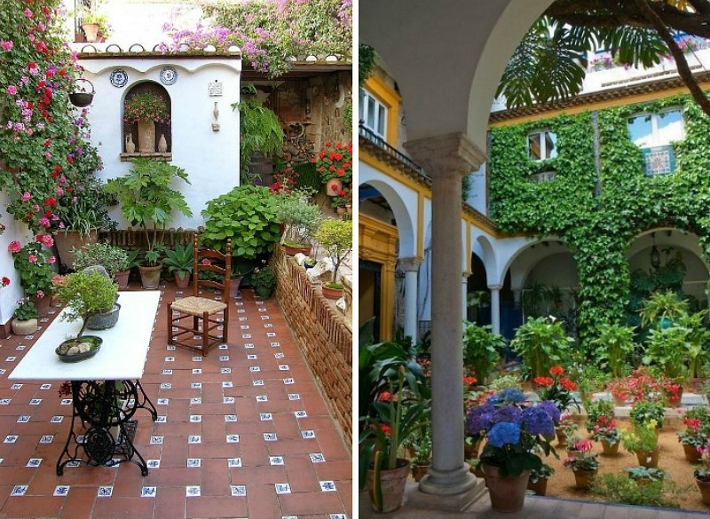 Patio de estilo español Spanish patio Guia de jardin