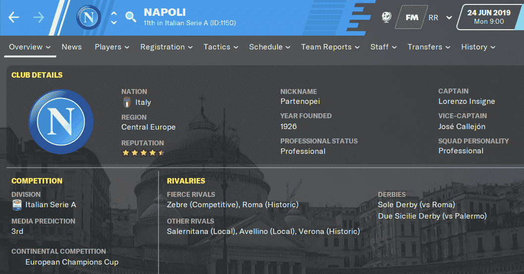 FM20 Team Guide & Tactic - SSC Napoli