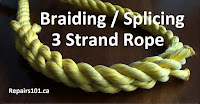 completed three stand rope spliced