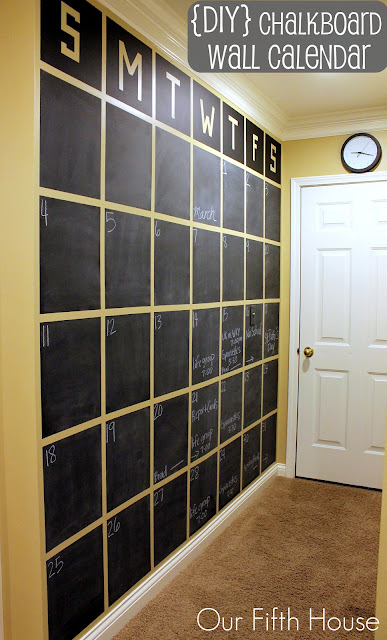 wall sized chalkboard calendar