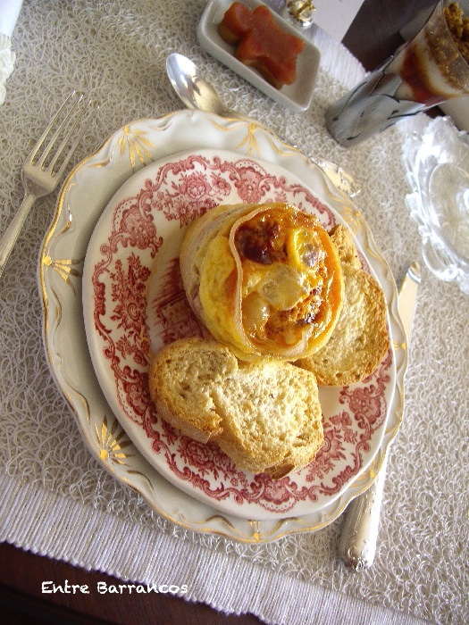 Entre Barrancos (COCINA) Tartaleta de bacon rellena de huevos y