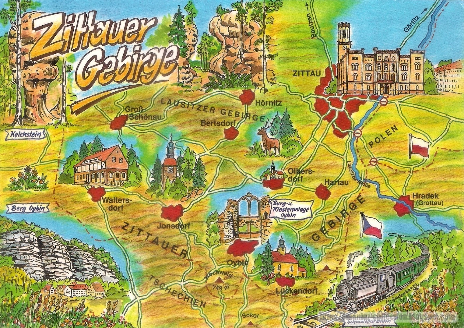 Postcard from Germany | The Zittau Mountains (Zittauer Gebirge Postcard from Germany | The Zittau Mountains (Zittauer Gebirge