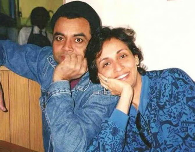 Paresh Rawal with wife Paresh Rawal with wife