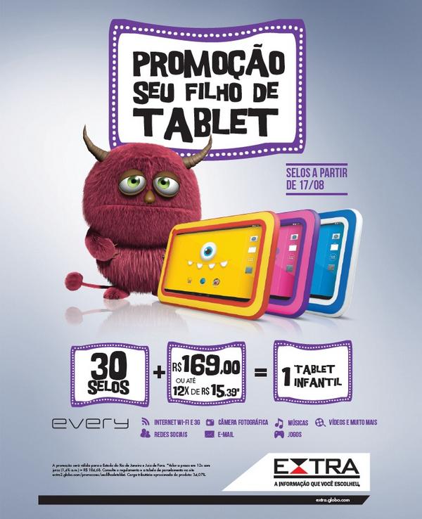 Participar promoção Jornal Extra Seu Filho de Tablet