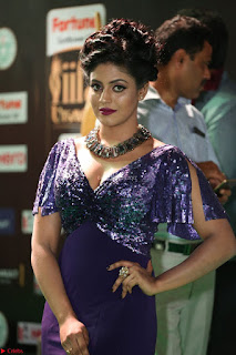 Iniya in a deep neck gown super cute beauty at IIFA Utsavam Awards press meet 27th March 2017 009