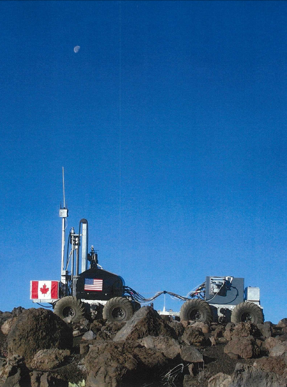 Lunar Pioneer: ISRU: NASA KSC prototype rover photo op