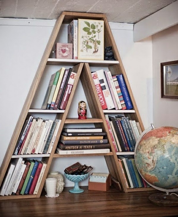 Practical bookcase for home