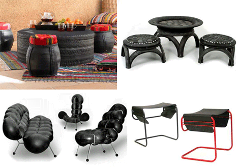 Himane Sustainable Designs Used Tires Recycled Tire Rubber