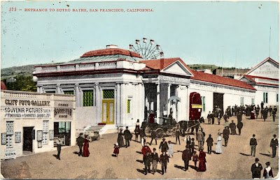 c.1890s SAN FRANCISCO'S SUTRO BATHS MAGNIFICENT GRAND STAIRWAY~NEW 1980 POSTCARD 