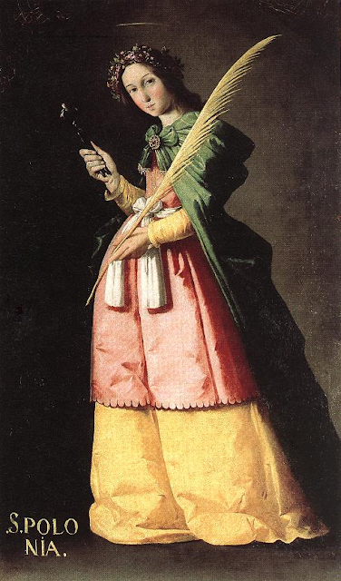 η Αγία Απολλωνία, πίνακας του Francisco de Zurbarán
