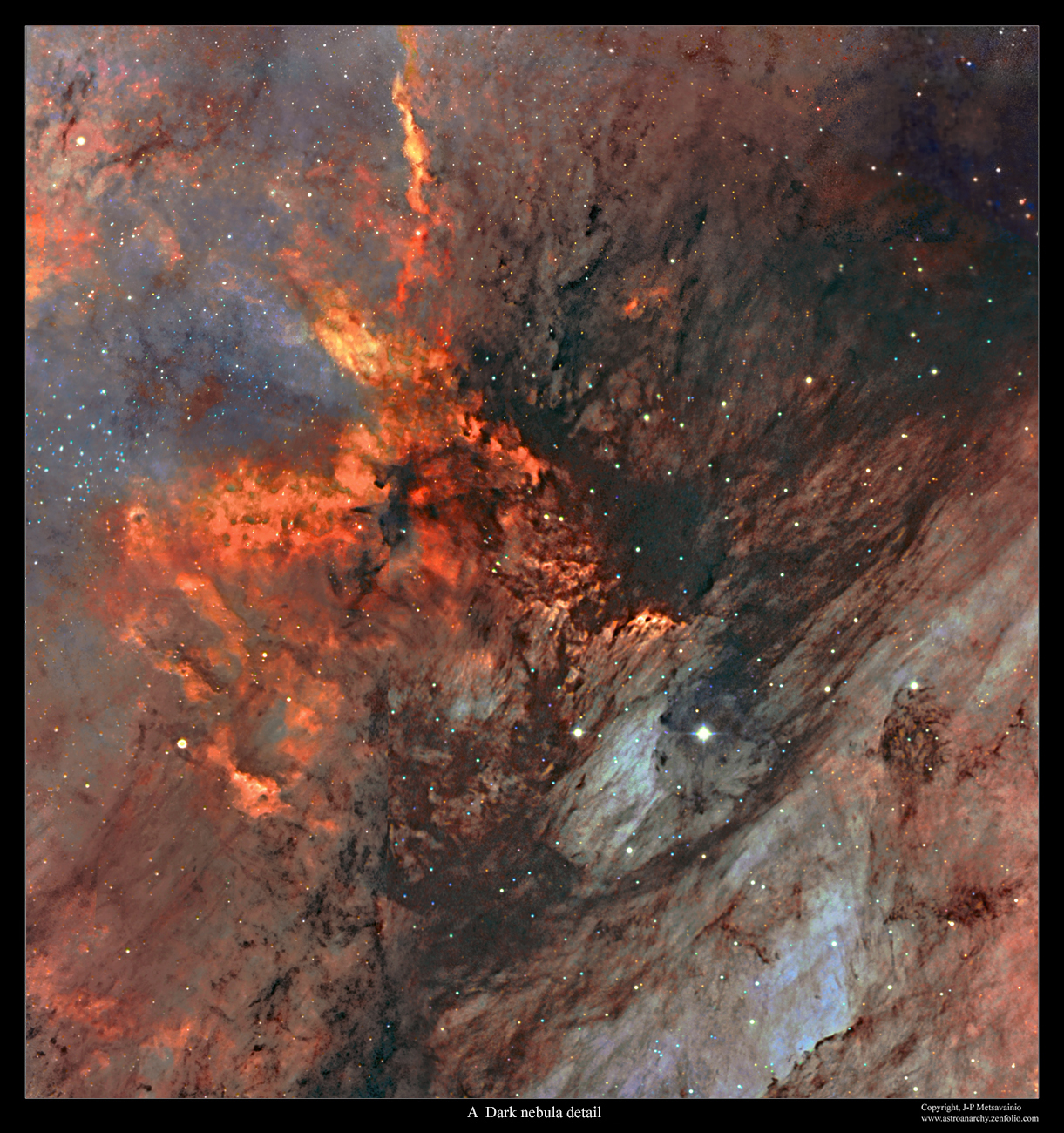 Astro Anarchy 16 panel mosaic image of North America & Pelican nebula in visual colors