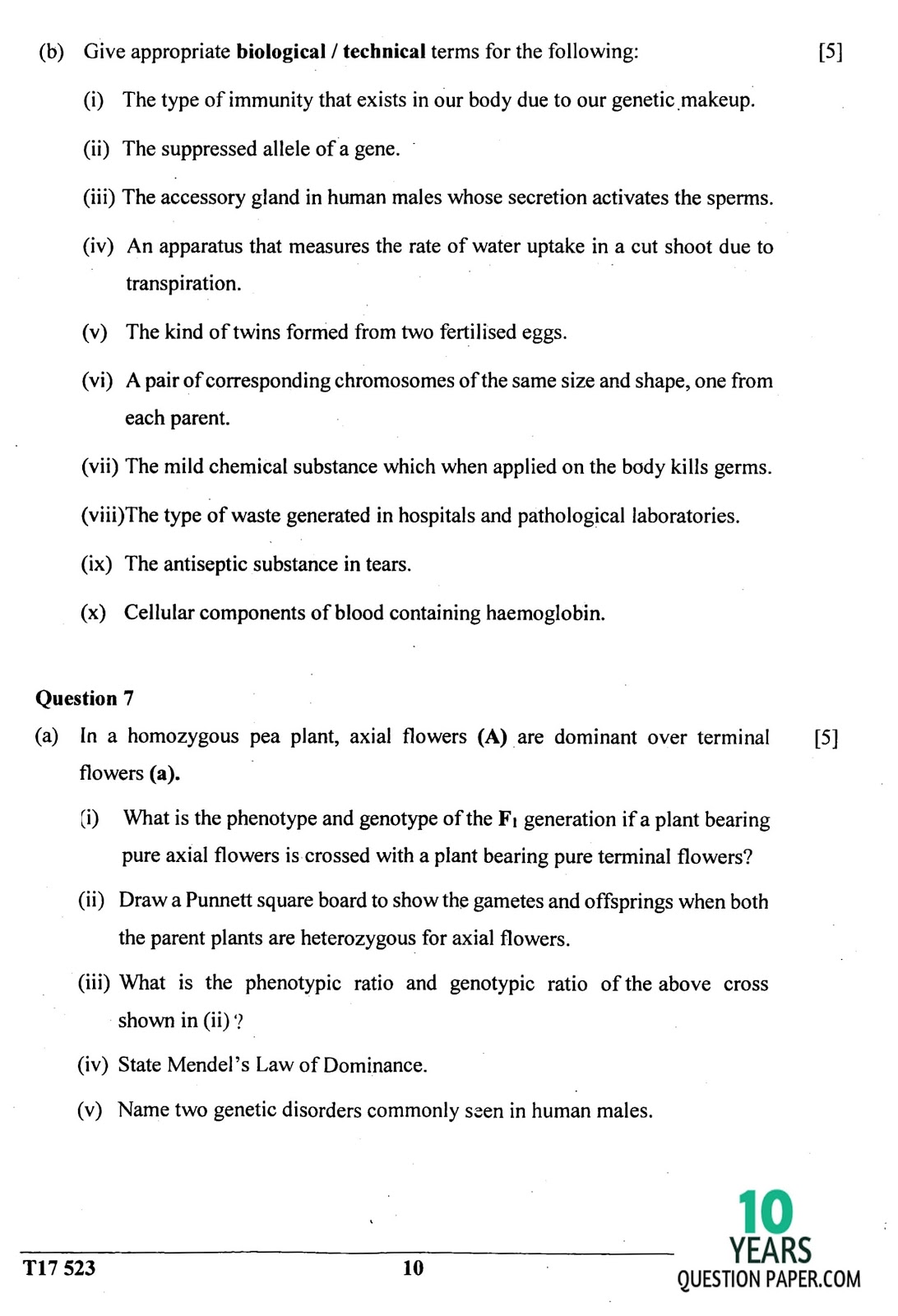 icse 2017 class 10th biology science paper 3 question paper icse 2017 class 10th science Biology paper 3 question paper