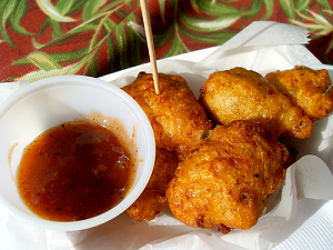 West African Eba Onion Fritters