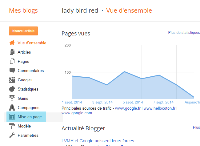 Tuto Blog : Ajouter un widget Instagram sur son blog Blogger . Lady Bird Red || http://ladybirdr.blogspot.fr/ Ajouter un widget Instagram sur son blog Blogger