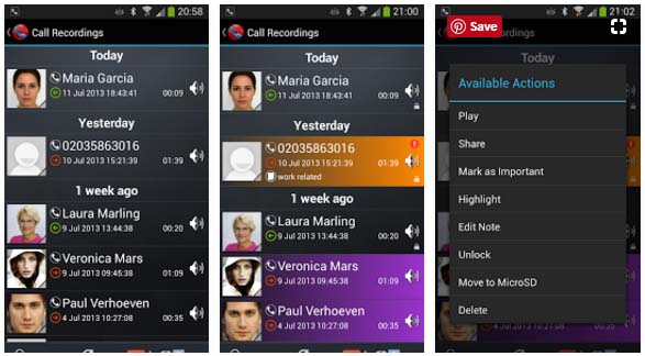 Galaxy Call Recorder Application Galaxy Call Recorder Application