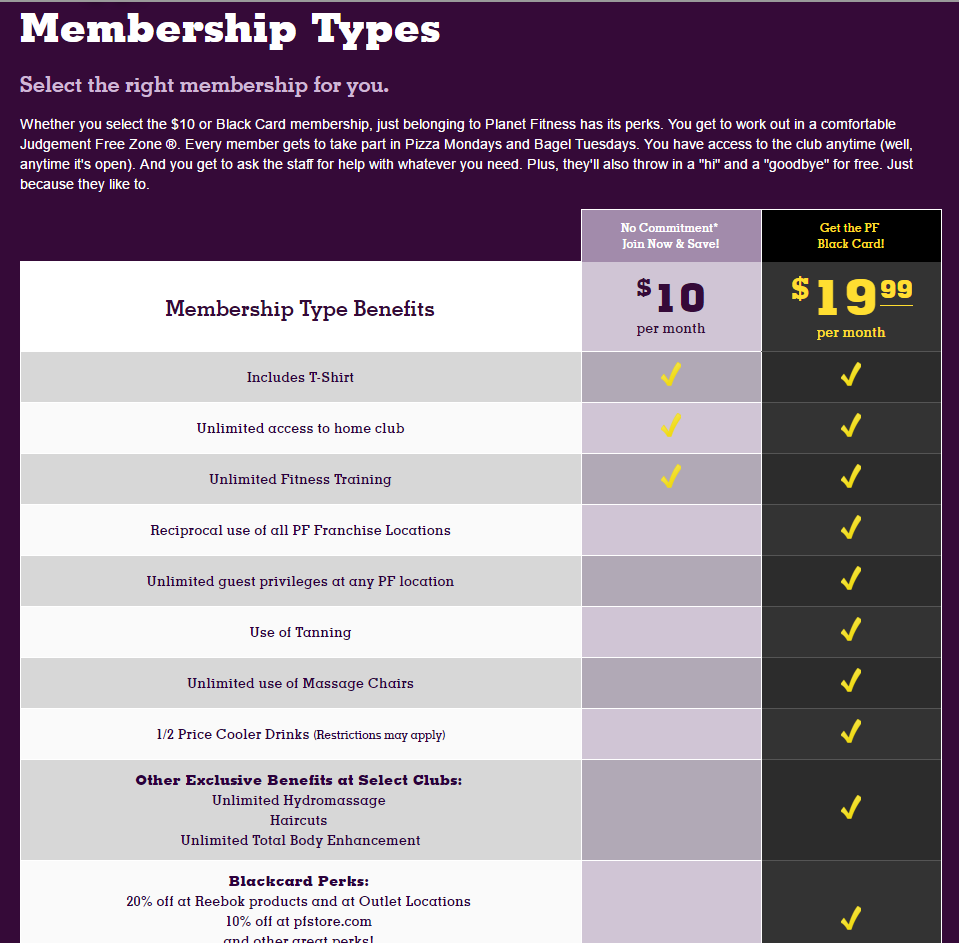 Planet Fitness - No Startup fee ($39) and 1st month free ...