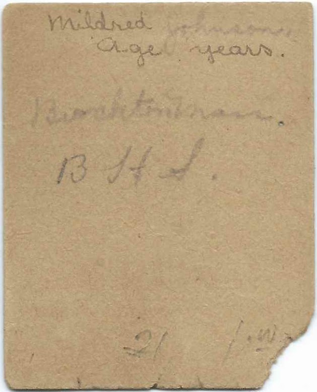 Heirlooms Reunited c1907 Photograph of Mildred Johnson of Brockton, Massachusetts