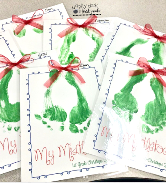 My Mistletoe Christmas Craft and Poem | Happy Days in First Grade