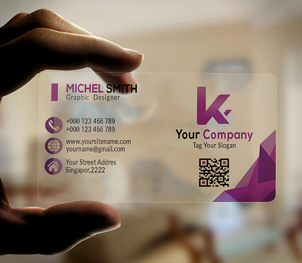 Plastic Corporate Business Card Graphics design Template
