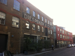 Ghost sign for Diespeker & Co. Ltd., Graham Street, London N1 