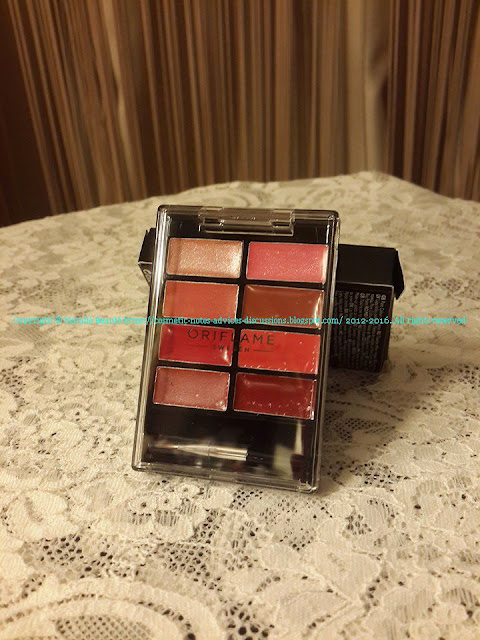 PURE COLOUR LIP PALETTE ORIFLAME NATALIE BEAUTE REVIEW AND PHOTO