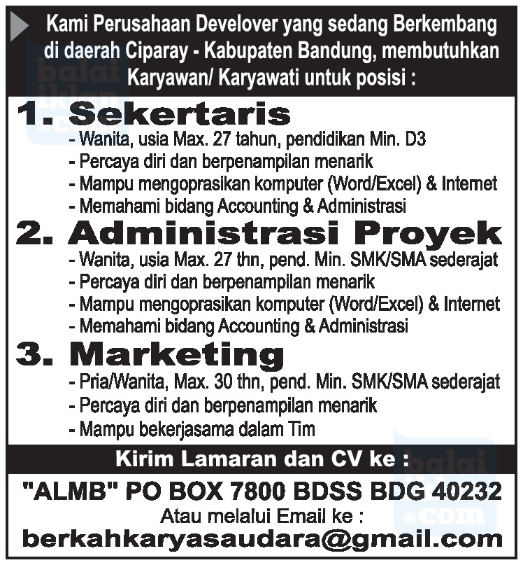 Lowongan Kerja Ciparay Majalaya Lowongan Kerja Terbaru Indonesia 2021