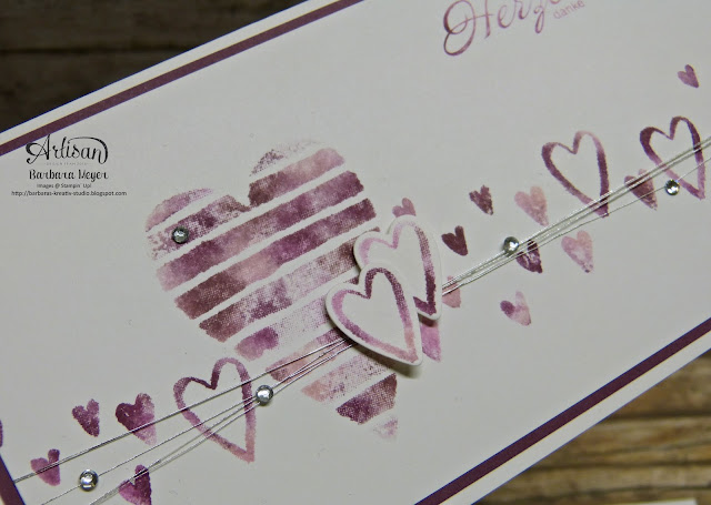 Heart Happiness - Schachtel voller Liebe - Baby Wipe Technik  